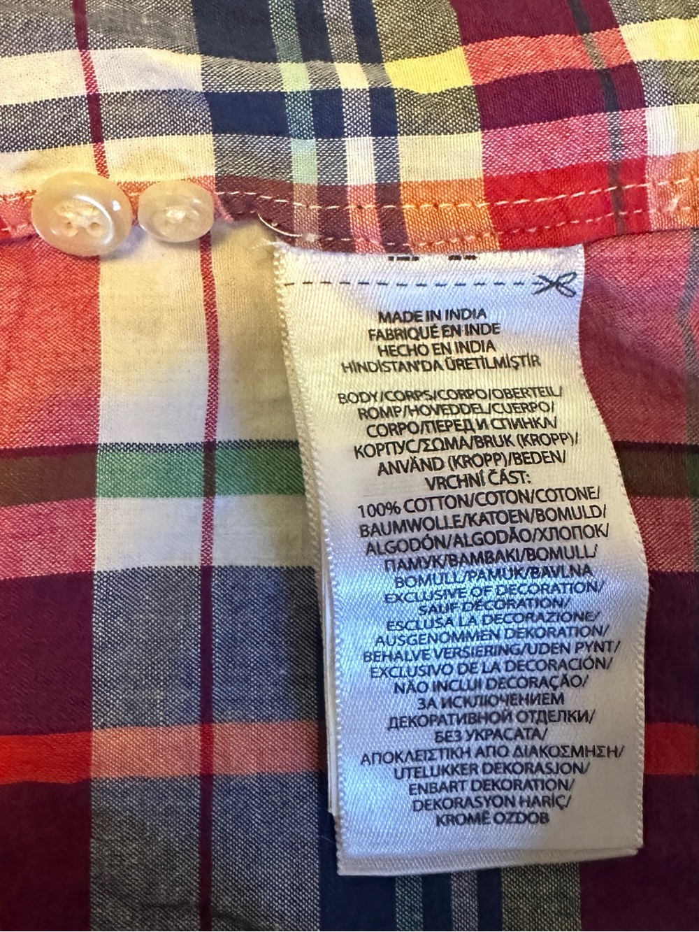 Ralph Lauren Plaid Short-Sleeve Button-Down Shirt - Picture 6 of 6